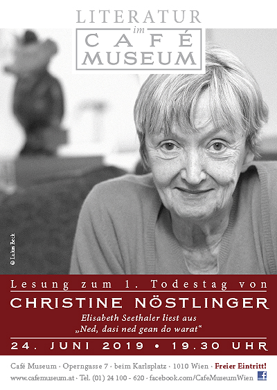 Exklusive Kaffeehaus-Lesung: E. Seethaler liest Christine Nöstlinger